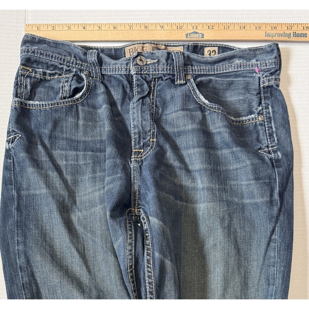 BKE TYLER - BUCKLE - Men's Distressed Bootcut Denim Blue Jean- Size 32x30‎ - Picture 6 of 9